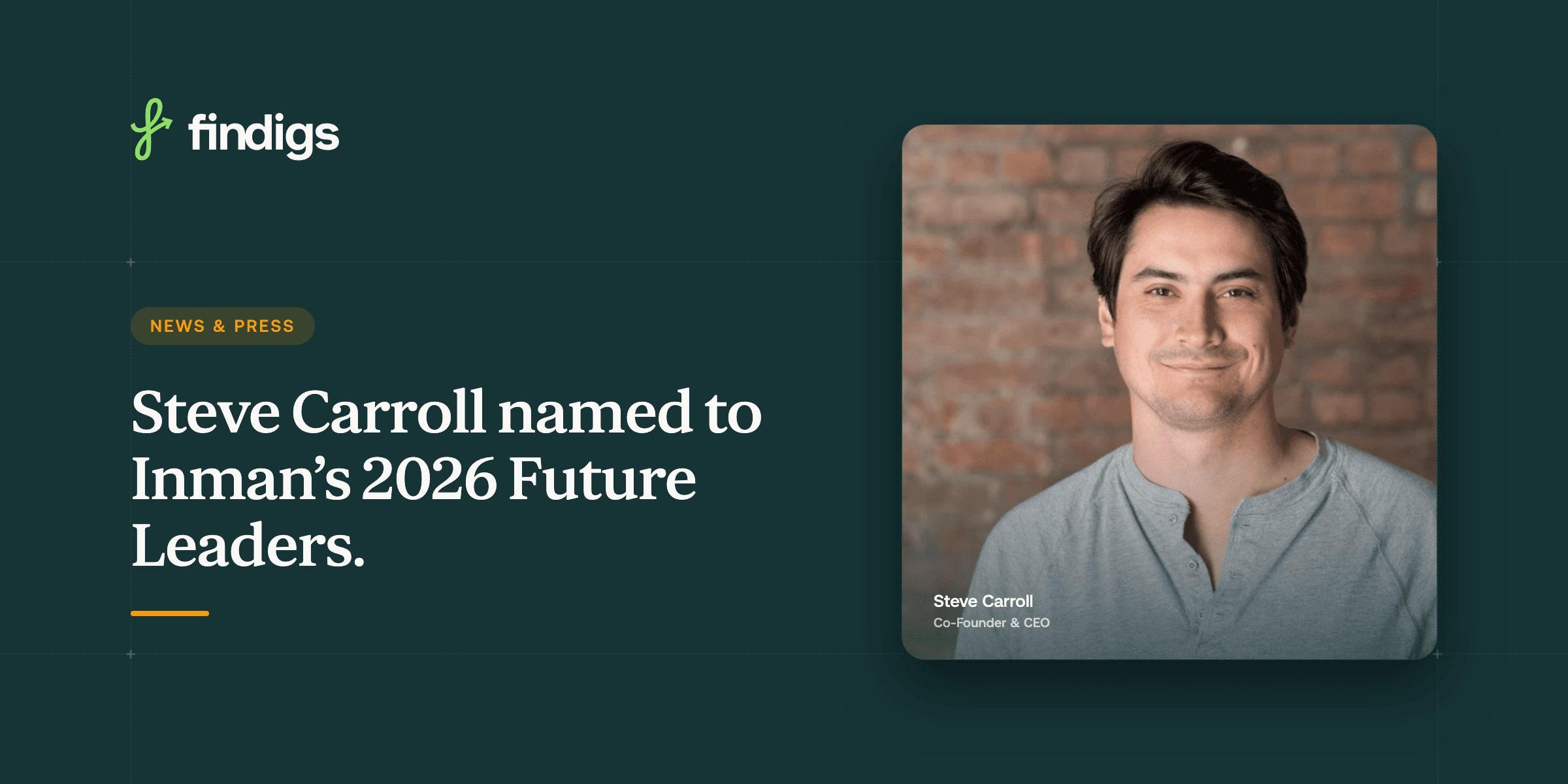 Steve Carroll named to Inman's 2026 Future Leaders in Real Estate