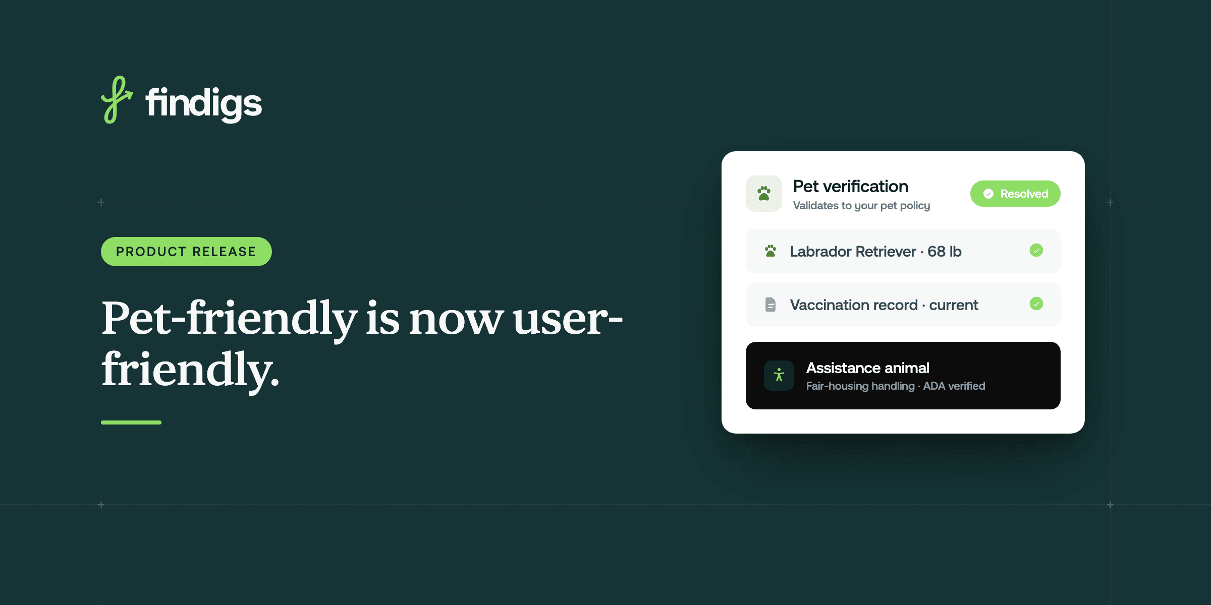 Pet-friendly is now user-friendly: a closer look at Findigs pet verification